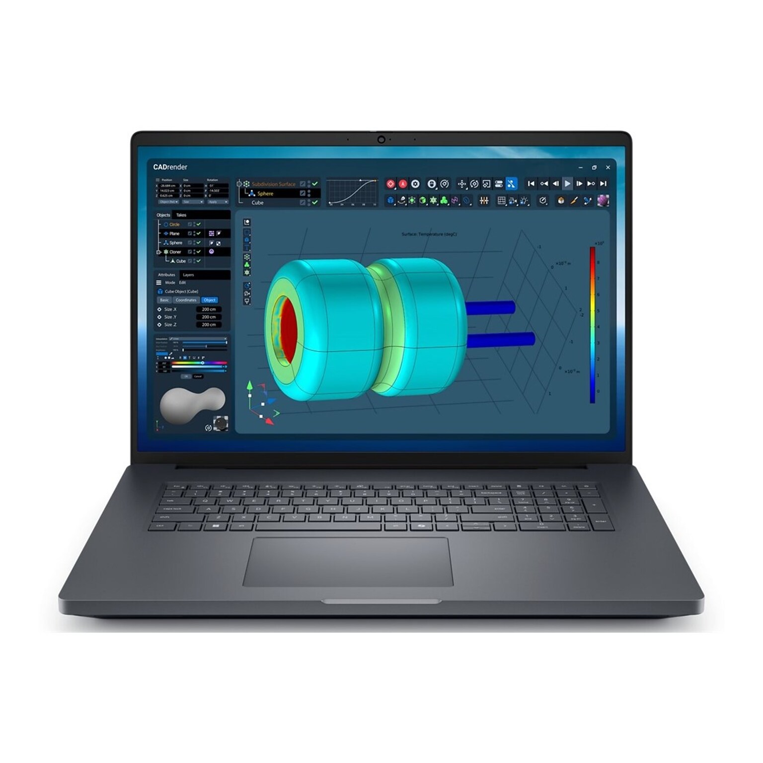 Dell Pro Max 18 Plus 18 QHD+ Touchscreen Laptop, Intel Core Ultra 7 265HX, 64GB RAM, 1TB SSD, Backlit Keyboard, Windows 11 Pro