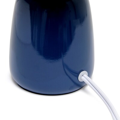 Simple Designs Table Lamp, Navy (LT1134-NAV)