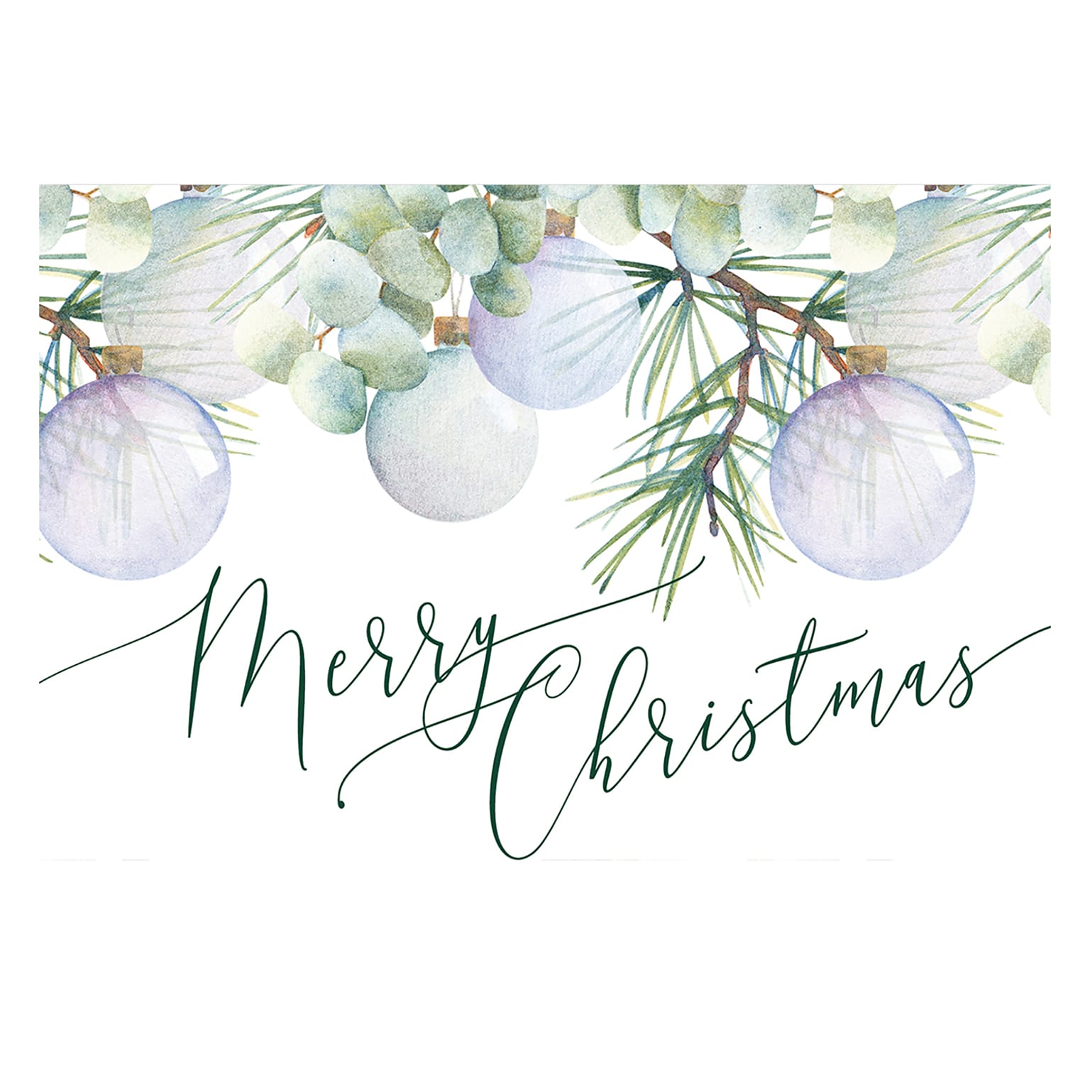 Custom Hunter Watercolor Cards, with Envelopes,  7 x 5  Holiday Card, 25 Cards per Set