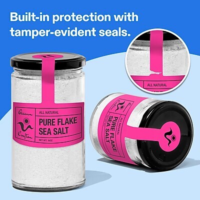 Avery Laser/Inkjet Sealing Labels, 5-7/8" x 4", Neon Magenta, 120 Labels/Box (19479370810)