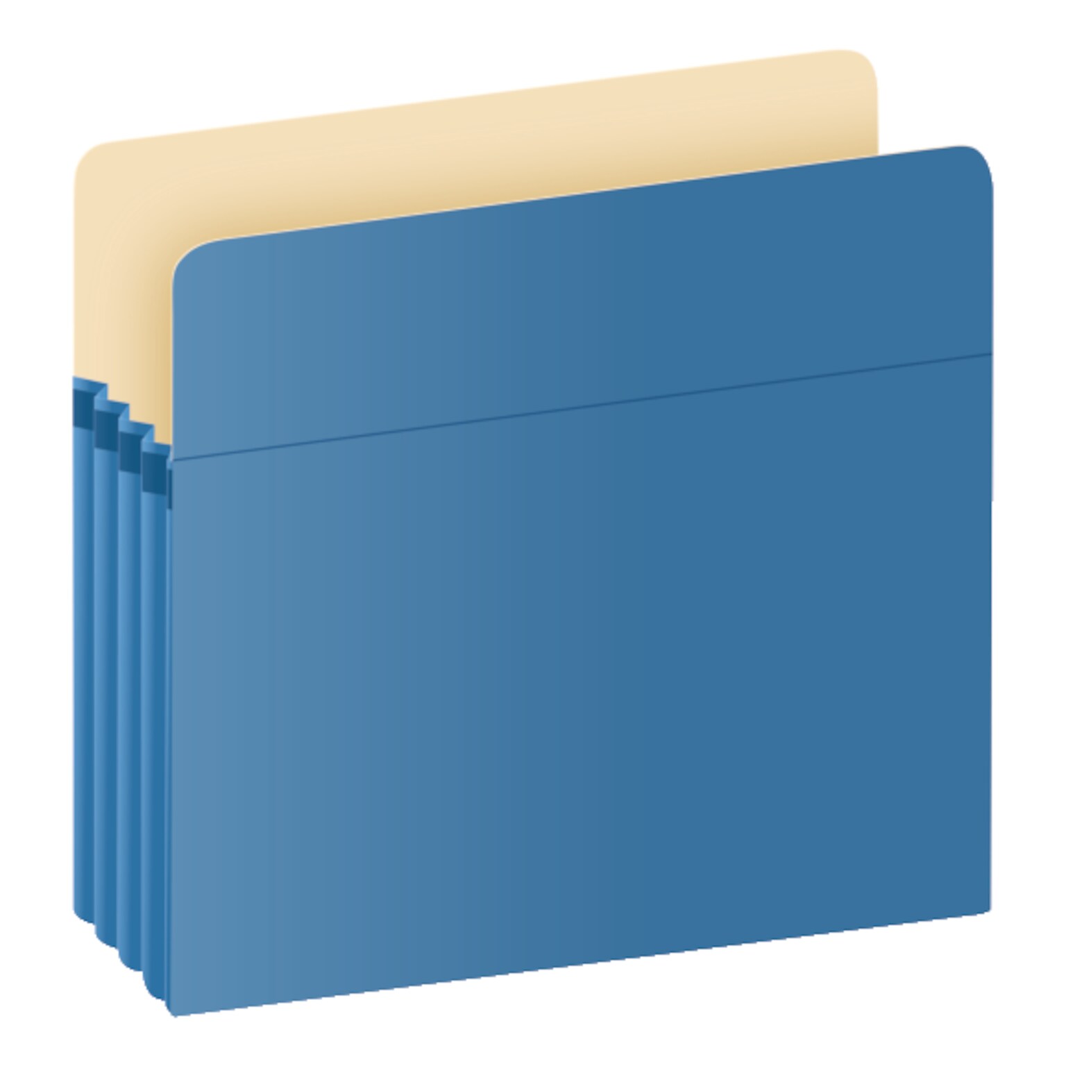 Pendaflex Color File Pocket, 3 1/2 Expansion, Letter Size, Blue (1524E BLU)