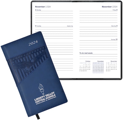 Custom Duo Patriot Pocket Weekly Calendar