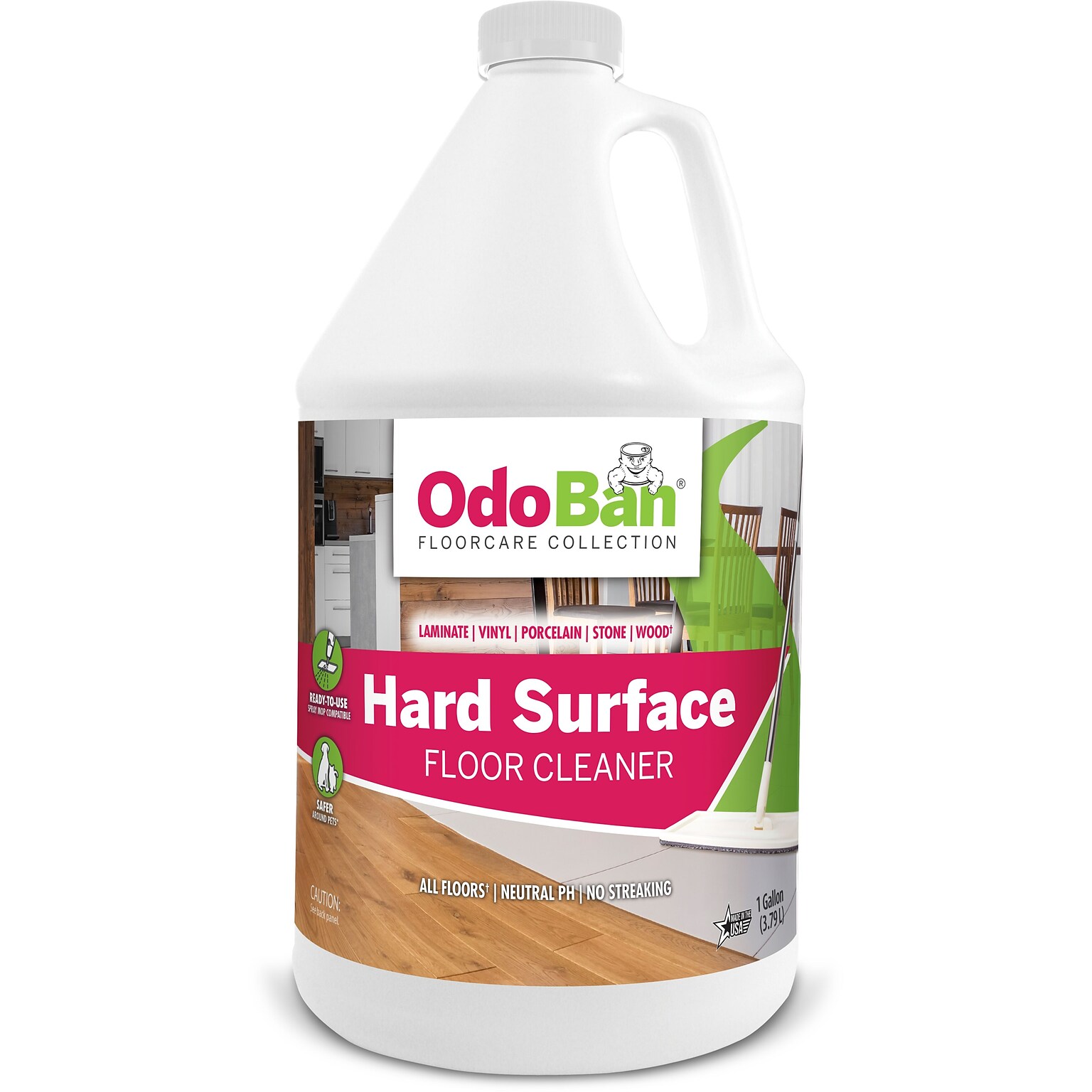 OdoBan Ready-to-Use Hard Surface Neutral pH Floor Cleaner, 1 Gallon (936093-G4)