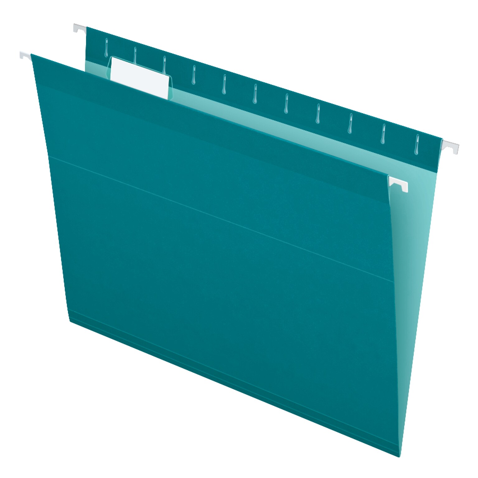Pendaflex Reinforced Hanging File Folders, 1/5 Tab, Letter Size, Teal, 25/Box (04152 1/5 TEA)