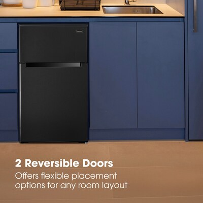 Magic Chef Mini Refrigerator w/Freezer, 3.1 Cu. Ft., Black (HMDR310BE)