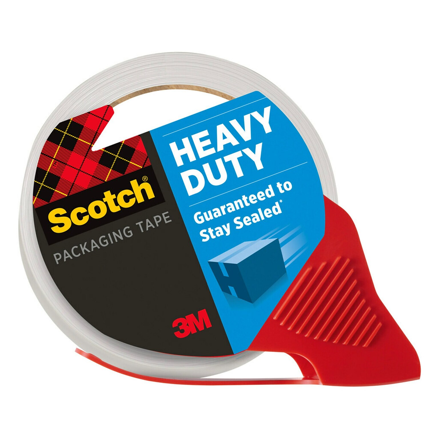 Scotch Heavy Duty Packing Tape with Dispenser, 1.88 x 54.6 yds., Clear (3850-RD)
