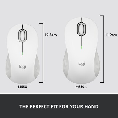 Logitech Signature M550 Wireless Optical Mouse, Off-White (910-006592)