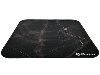 Arozzi ZONA Quattro Collection Carpet & Hard Floor Chair Mat, Black Marble (AZ-ZONA-QTRO-BKM)