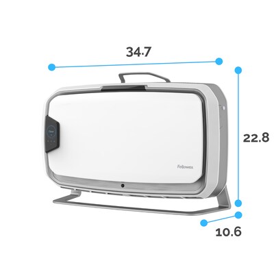 Fellowes Array AS2 True HEPA Floor-Standing Air Purifier, 5-Speed, White (5884501)