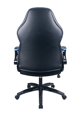 Raynor Group Playr Polyurethane Gaming Chair, Black/Blue (G-GAMEBSC-BLU)