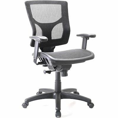 Lorell Conjure Ergonomic Mesh Swivel Task Chair, Black (LLR62014)