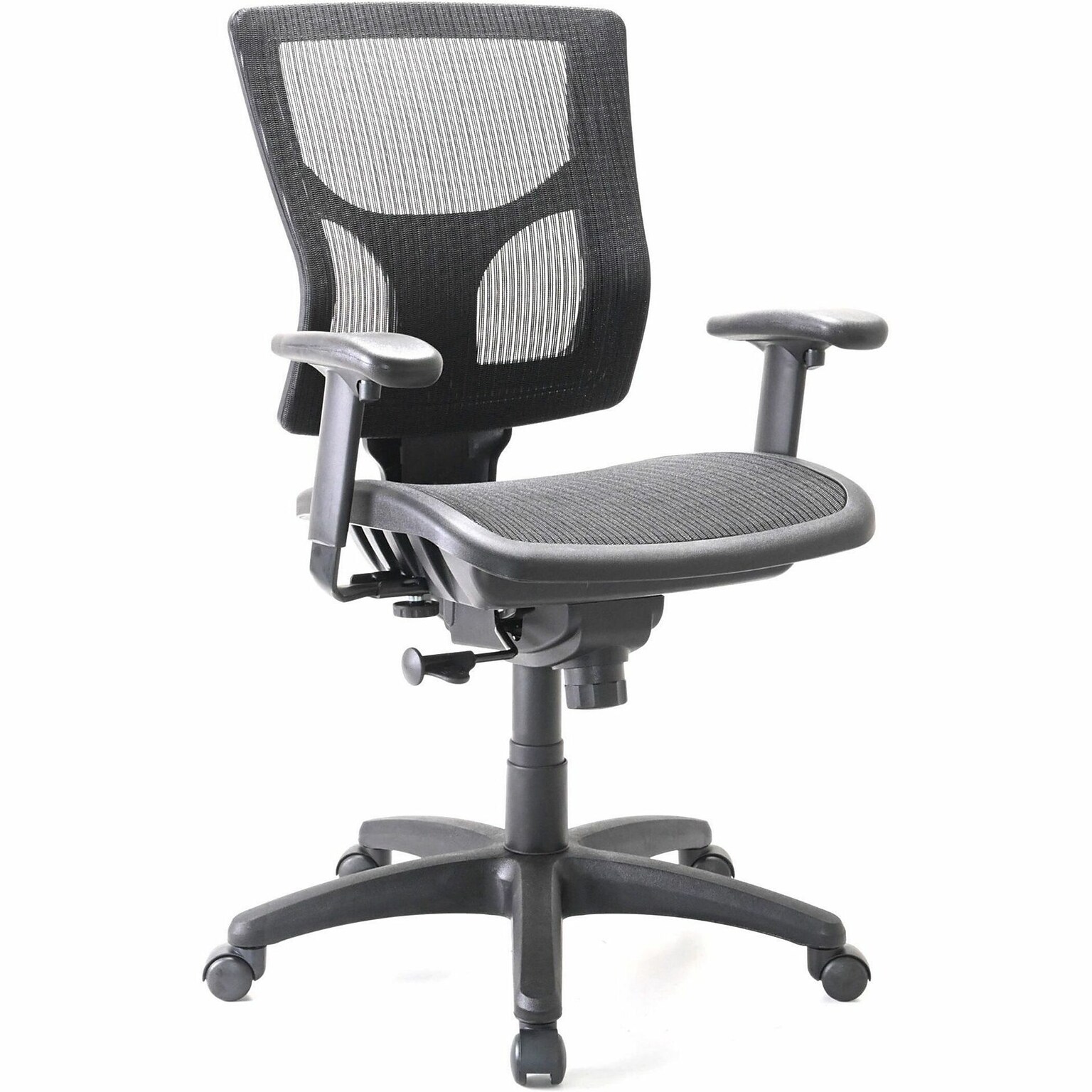 Lorell Conjure Ergonomic Mesh Swivel Task Chair, Black (LLR62014)