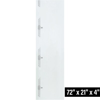 21 x 72 Layflat Poly Bag, Bags on a Roll 0.65 Mil, Clear, 270/Roll (008014)