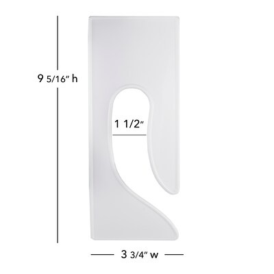 Nahanco 9 5/16 Blank Queen Size Divider, 50/Pack (D15)