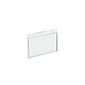 Azar® 3 1/2" x 5" Horizontal Wall Mount Acrylic Sign Holder, Clear, 10/Pack