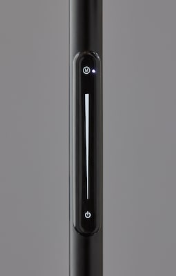 Adesso Greer 71"H Matte Black Floor Lamp with 3 Cylindrical LED Shades (4216-01)