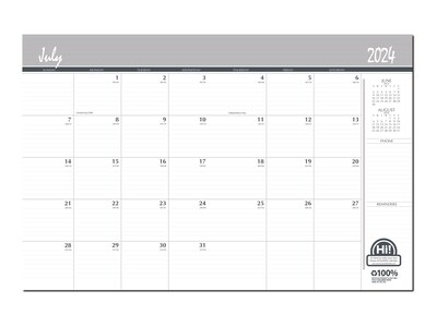 2023-2024 House of Doolittle 8.5 x 11 Academic Monthly Planner, Black (26502-24)