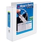 Avery Extra-Wide Heavy Duty 3" 3-Ring View Binders, D-Ring, White (01321)