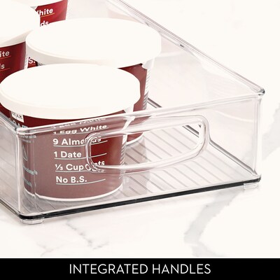 iDESIGN Large Stackable Plastic Storage Bin, Clear (63599)