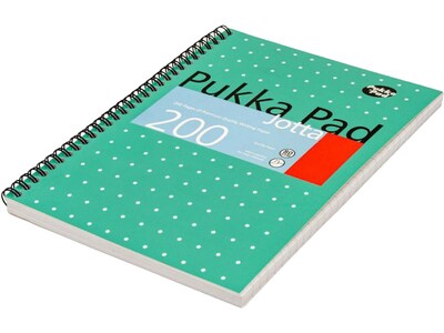 Pukka Pad Metallic Jotta Professional Notebooks, 6.9" x 9.8", College Ruled, 100 Sheets, Green, 3/Pack (8520-MET)