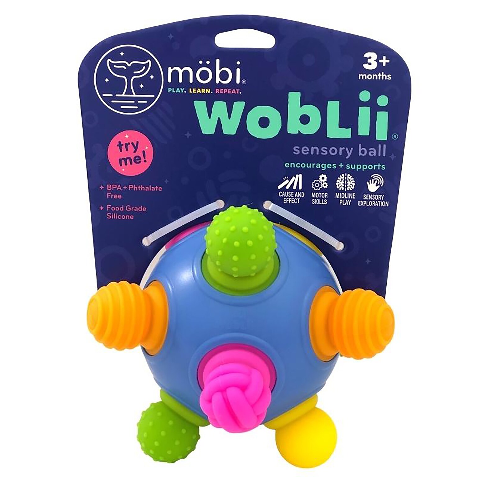 Mobi WOBLII Ball, Multicolored (MGMWOB1)
