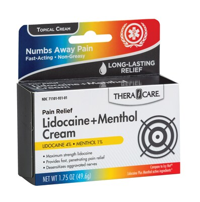 TheraCare Maximum Strength Lidocaine Cream, 1.75 oz. (19-931)