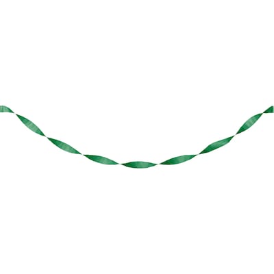 Creative Converting Touch of Color Streamer, Emerald Green, 12/Pack (078330)