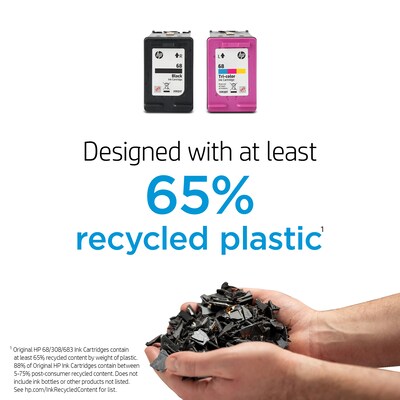 HP 68 Black Standard Yield Ink Cartridge, Prints Up to 160 Pages (7FP21TN)