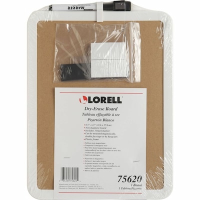 Lorell Dry-Erase Whiteboard, 11" x 8.5", 6/Bundle (LLR75620BD)