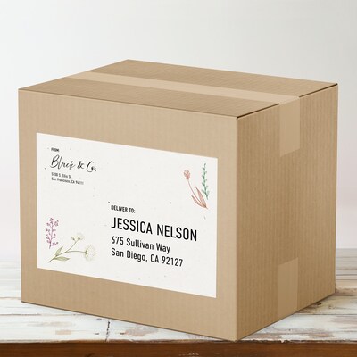 Avery Hemp Rectangle Laser/Inkjet Multipurpose Labels, 8-1/2" x 11", Off-White (40/Box)