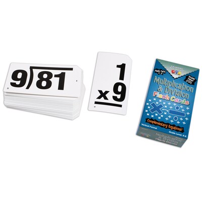 Learning Advantage Multiplication & Division Multi-Pack Flash Cards, 81/Pack (CTU8661)