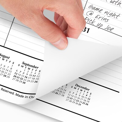 2026 AT-A-GLANCE 21.75 x 17 Monthly Desk Pad Calendar, White/Black (SK24-00-26)