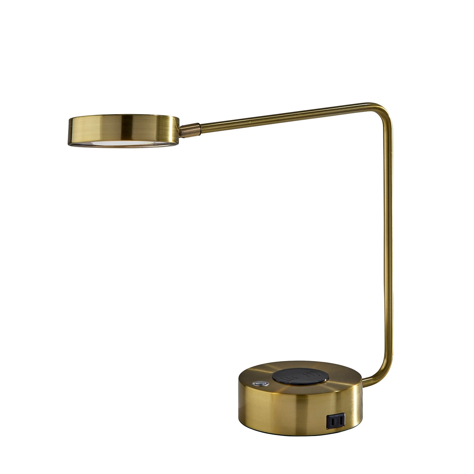 Adesso Viper Supercharger LED Desk Lamp, 15H, Antique Brass (2615-21)