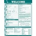 Medical Arts Press® Podiatry Registration and History Form, Teal, No Punch