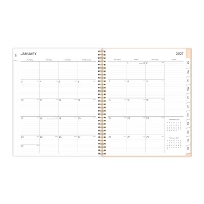 2027 Blue Sky Natalya 8.5" x 11" Calendar Year Weekly & Monthly Planner, Plastic Cover (148764-27)