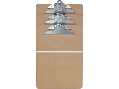 Officemate Hardboard Clipboards, Letter Size, Brown, 3/Pack (83505/83130)