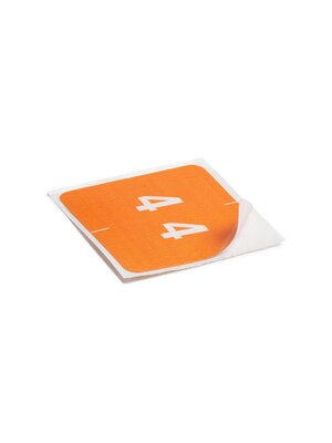 Smead DCC Labels File Folder Label, 4, Orange, 250 Labels/Pack (67424)