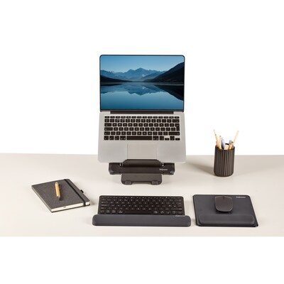 Fellowes Breyta Foam Mouse Pad/Wrist Rest Combo, Black (100145418)