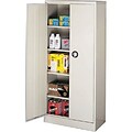 Alera® Steel Storage Cabinet, Non-Assembled, 66Hx30Wx15D, Putty