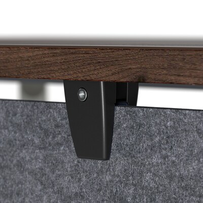 Bush Business Furniture Fabric Privacy Panel, 17.5"H x 22"W, Cool Charcoal (PSP122CL-03)