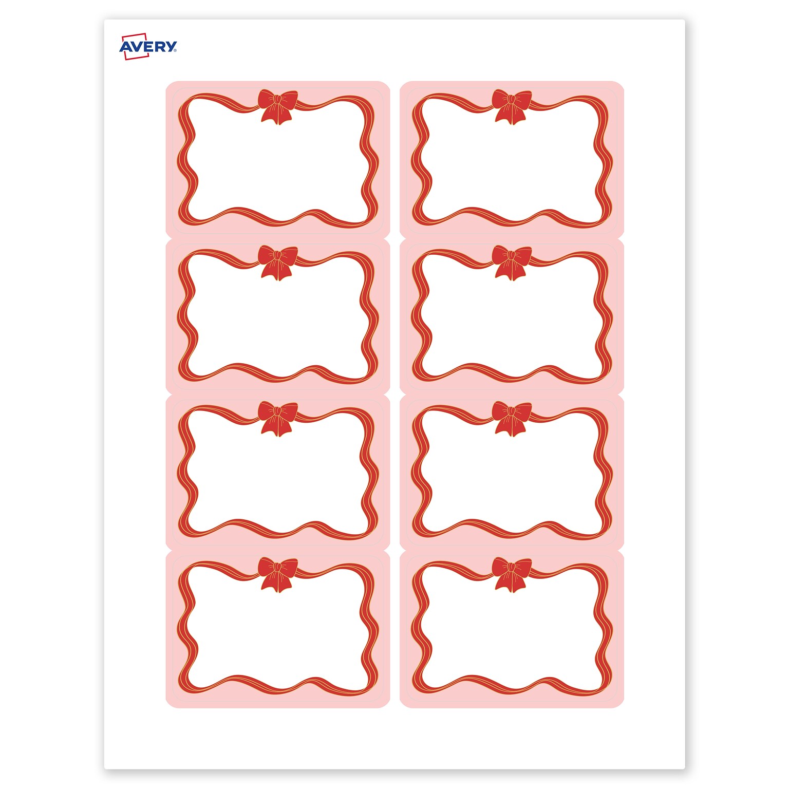 Avery Rectangle Multipurpose Labels, 2-1/3 x 3-3/8, White, 80/Pack (19479370567)