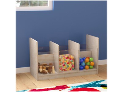 Flash Furniture Bright Beginnings 5-Section Storage Unit, 16"H x 31.5"W x 13"D, Brown (MK-KE24558-GG)