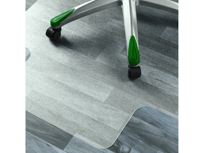 Cleartex Advantagemat Plus Hard Floor Chair Mat with Lip, 36" x 48", Clear APET (NCCMFLAS0003)