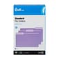 Quill Brand® File Folders, Assorted Tabs, 1/3-Cut, Legal, Violet, 100/Box (741013VT)