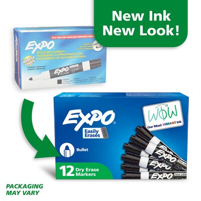 Expo Dry Erase Marker, Bullet Tip, Black (82001)