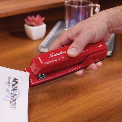 Swingline 747 Business Stapler, 30-Sheet Capacity, Rio Red (74736)