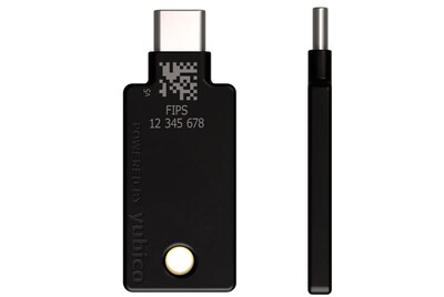 Yubico YubiKey 5C NFC FIPS USB-C Security Key, Black (992-20014)