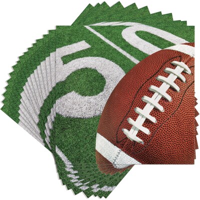 Creative Converting Football Party Paper Napkins, 192/Pack (331931)