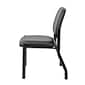 Boss Office Products Bariatric Armless Vinyl Guest and Reception Area Chair, Black (B9595AM-BK)