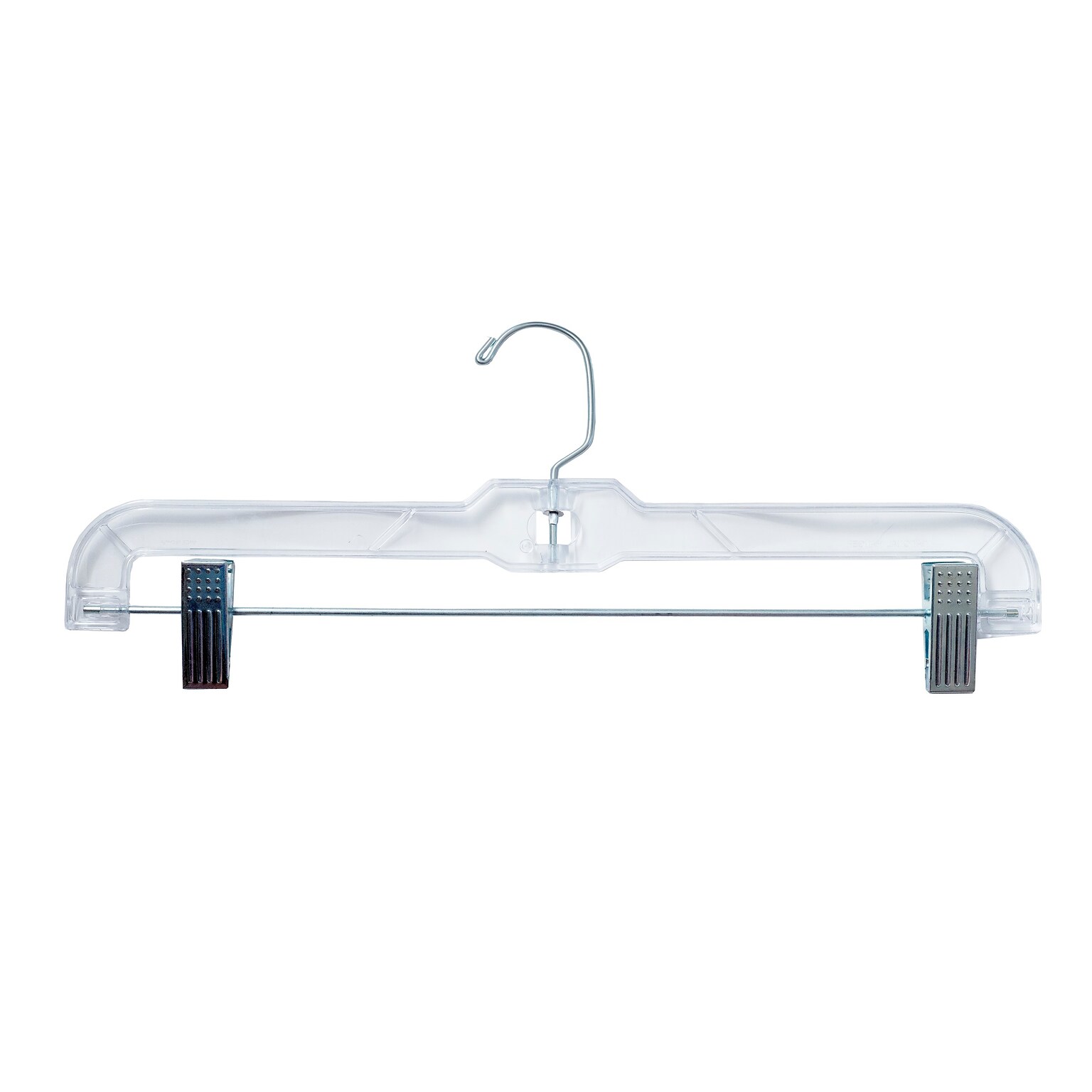 Nahanco 14.25 Plastic Jumbo Weight Skirt/Slack Hanger, Clear, 100/Box (602RC)